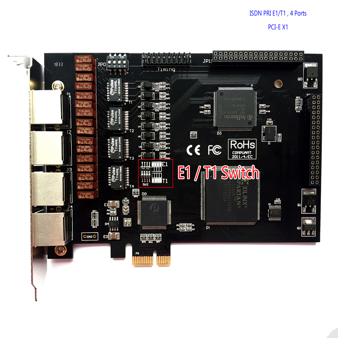 isdn pri e1 t1 card