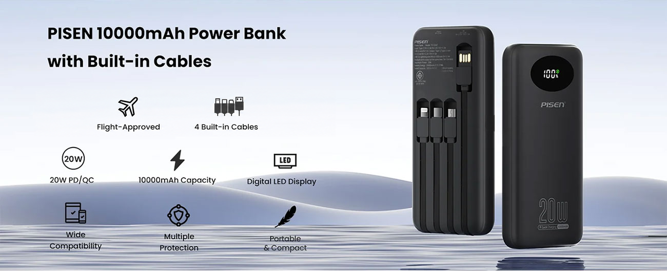 PISEN MagiPi 10000mAh Wireless Powerbank