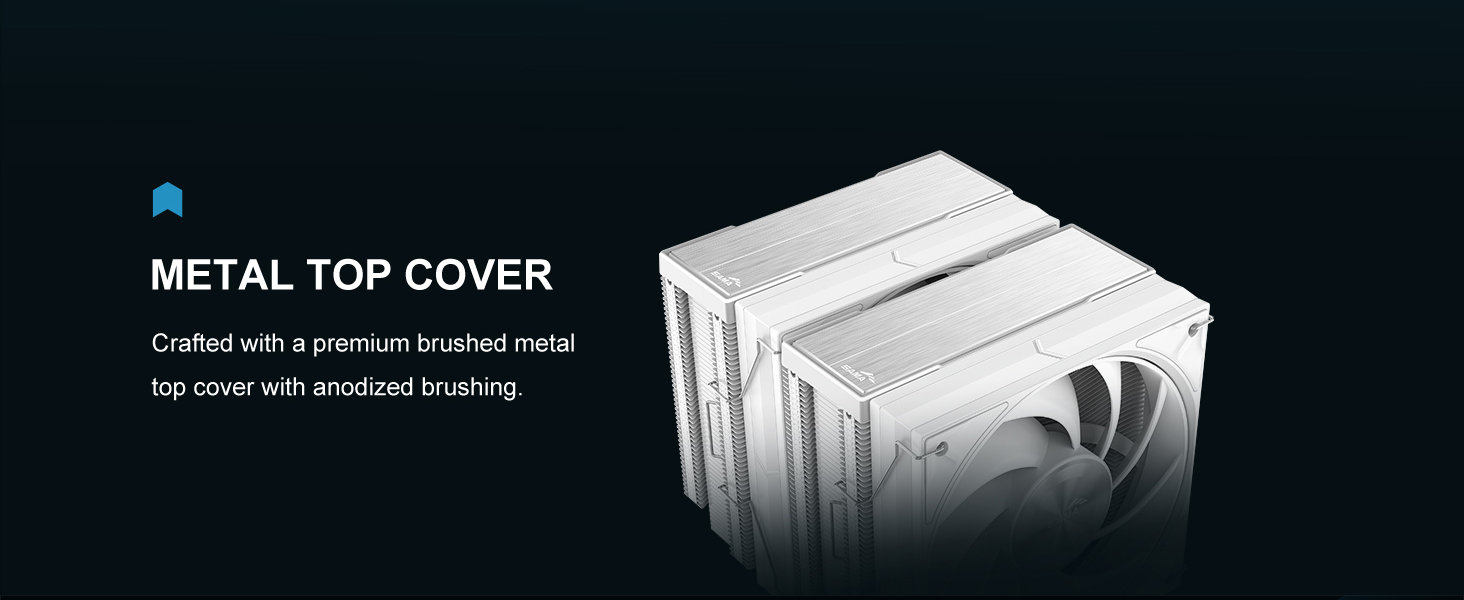 SAMA A60W Dual-Tower CPU Air Cooler White