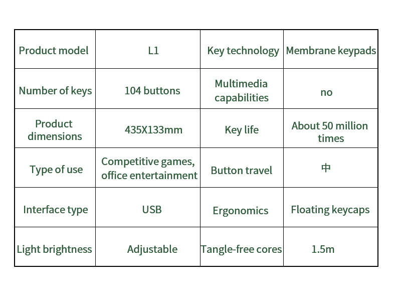 L1 Silent Wireless Keyboard