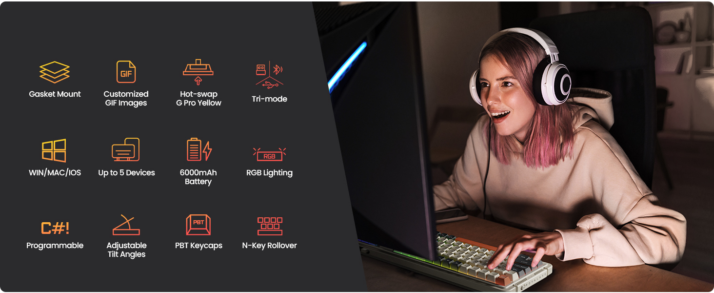 ProtoArc X RoyalAxe L98 Mechanical Keyboard with 1.14 TFT ProtoArc X RoyalAxe L98 Mechanical Keyboard with 1.14 TFT