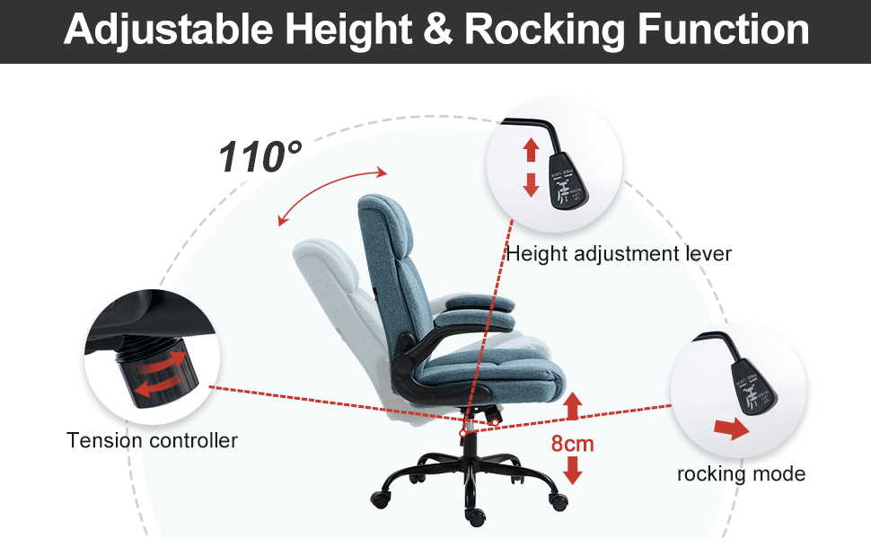 Adjustable Height & Rocking