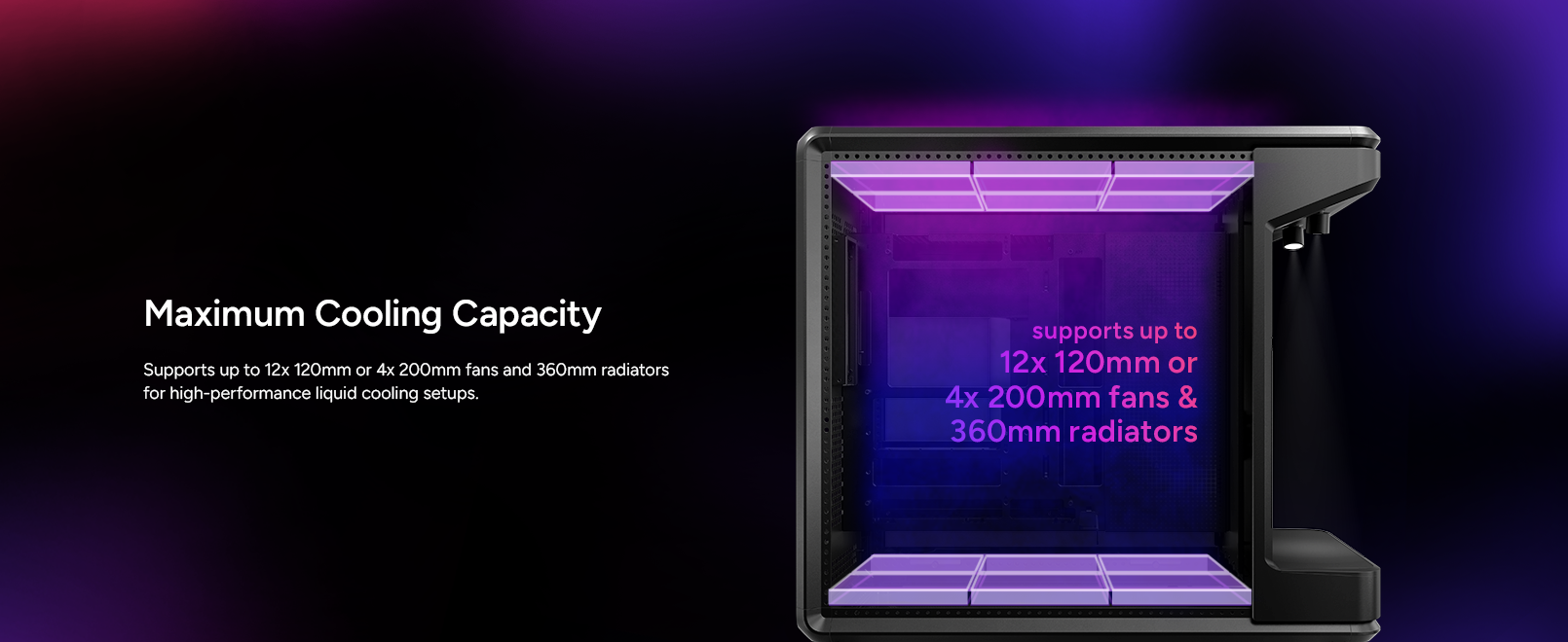  Cooler Master MasterFrame 360 Stage LCD ATX Mid-Tower PC Case