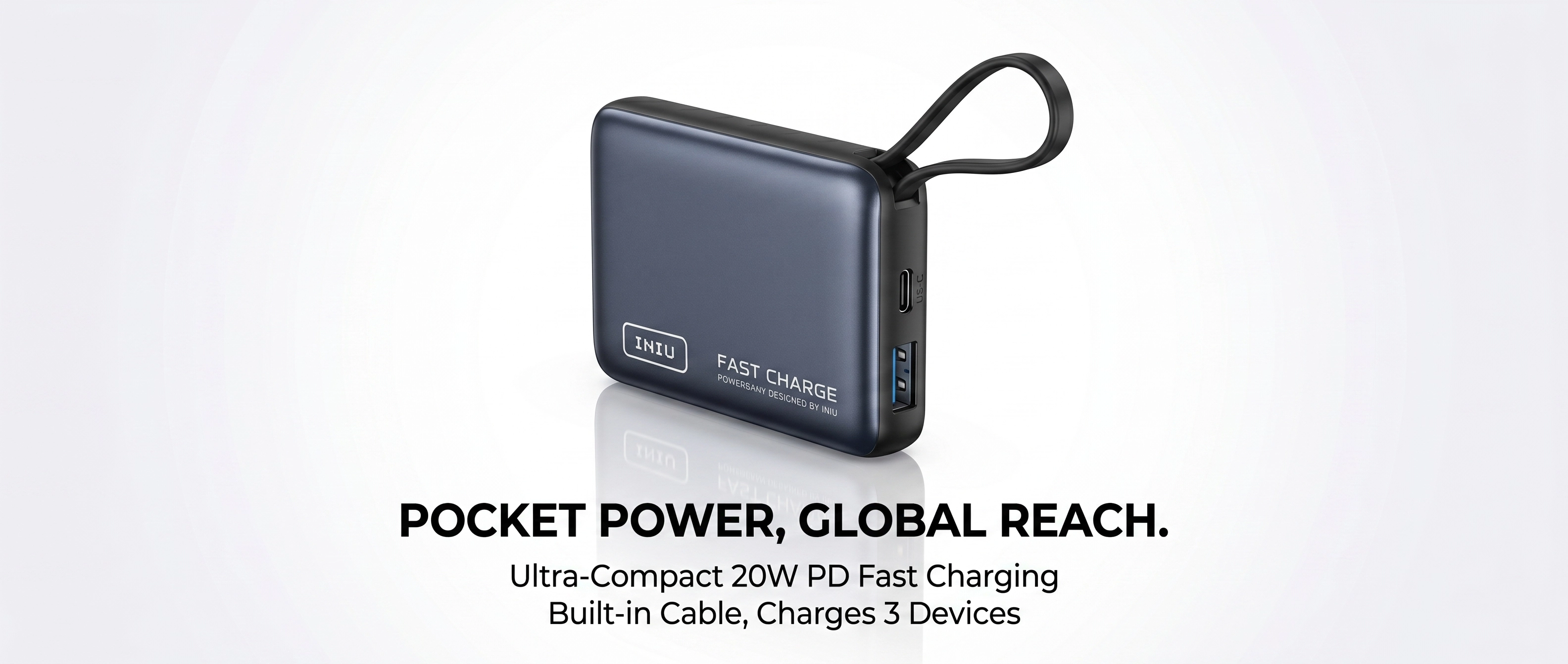 INIU Pocket Power 10K 10000mAh Portable Charger
