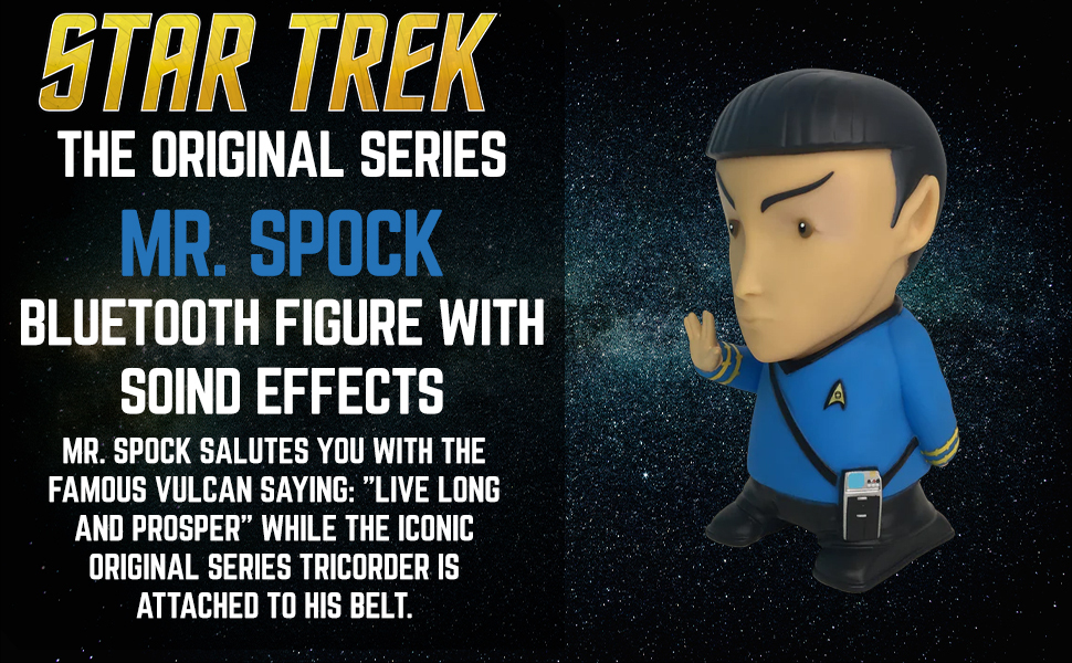 Fametek STSPK Star Trek Babblers Mr. Spock Talking Bluetooth Figure Speaker