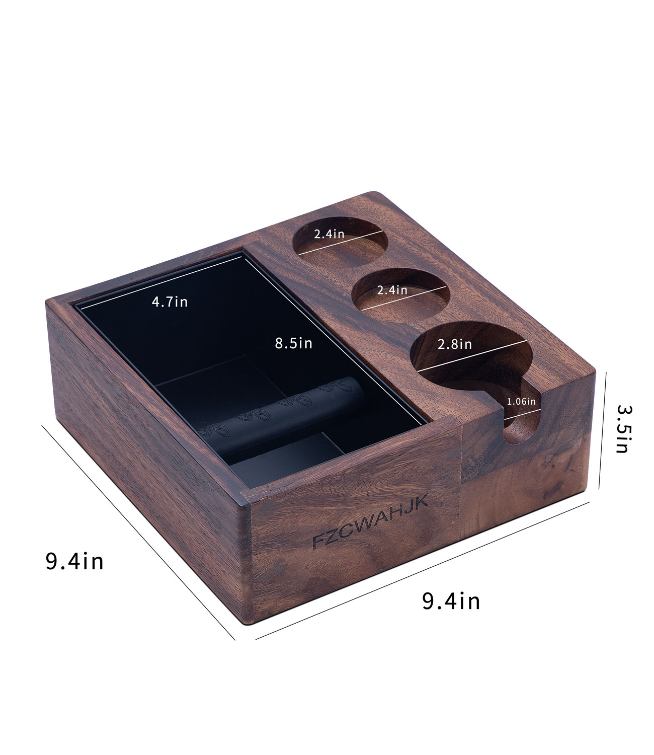 58mm Coffee Machine Accessories Wooden Tool Storage Boxs for Tamper  Distributor