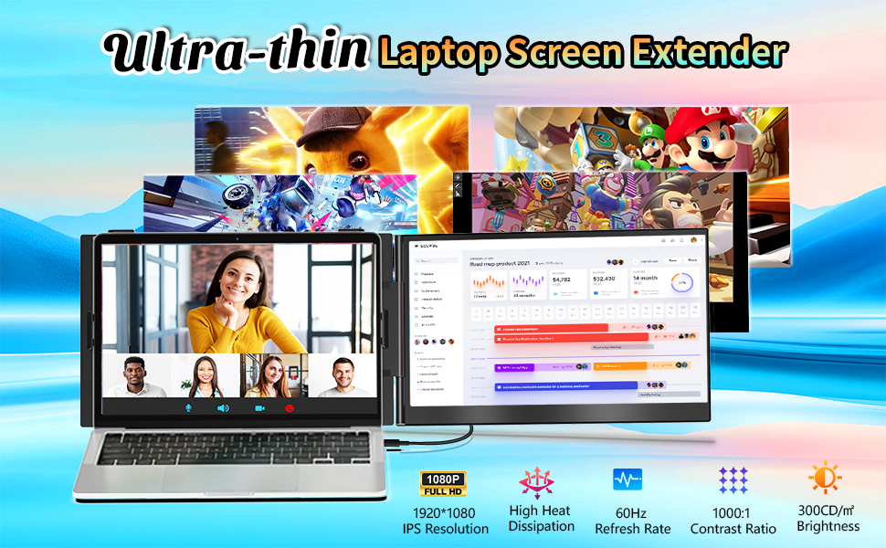 lltra-thin Laptop Screen Extender