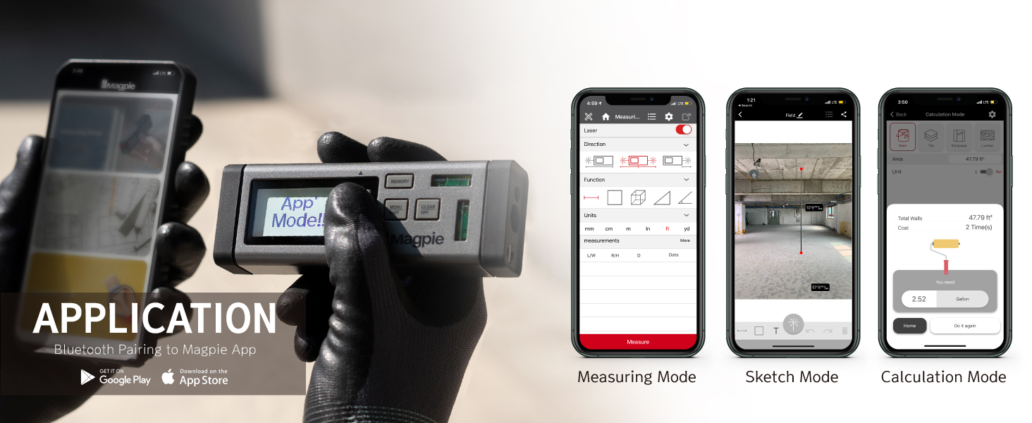 The First Bilateral Laser Distance Meter : 262ft/80m. VH-80 Laser