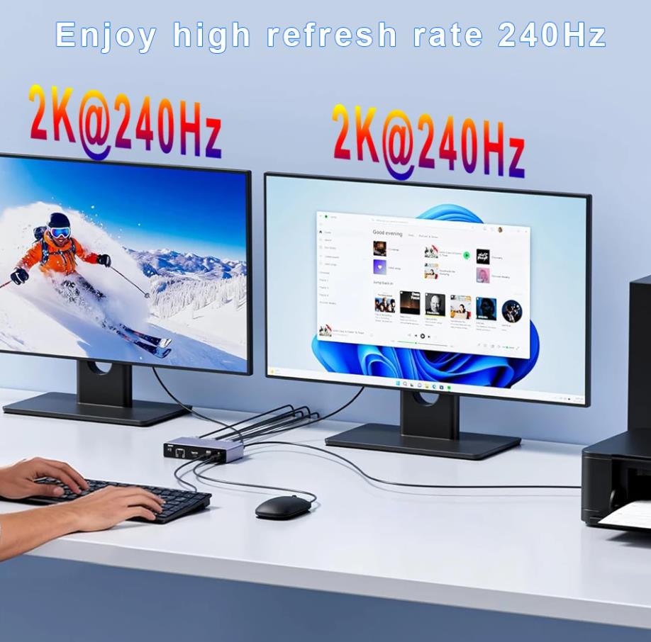 8K@60Hz Resolution:  Experience the future of visual technology with our 8K@60Hz KVM Switch, deliver