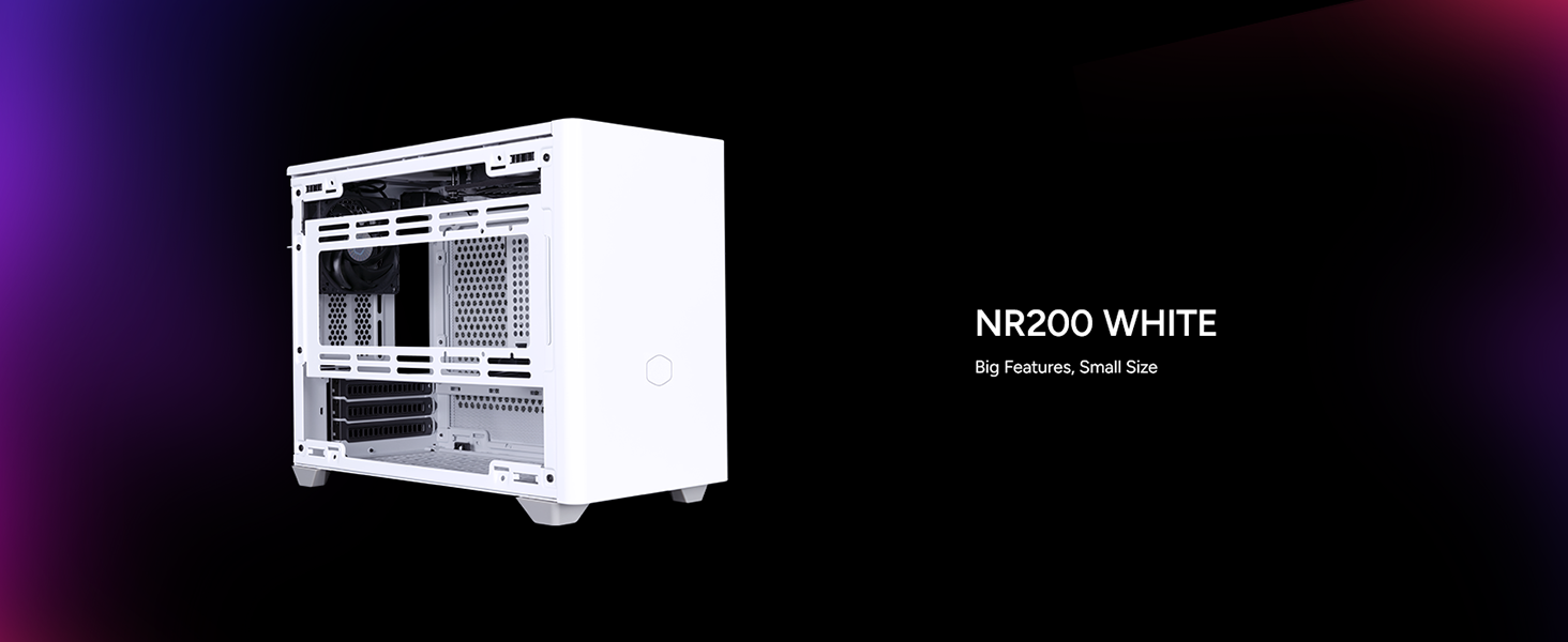 Cooler Master NR200 White SFF Small Form Factor Mini-ITX Case 