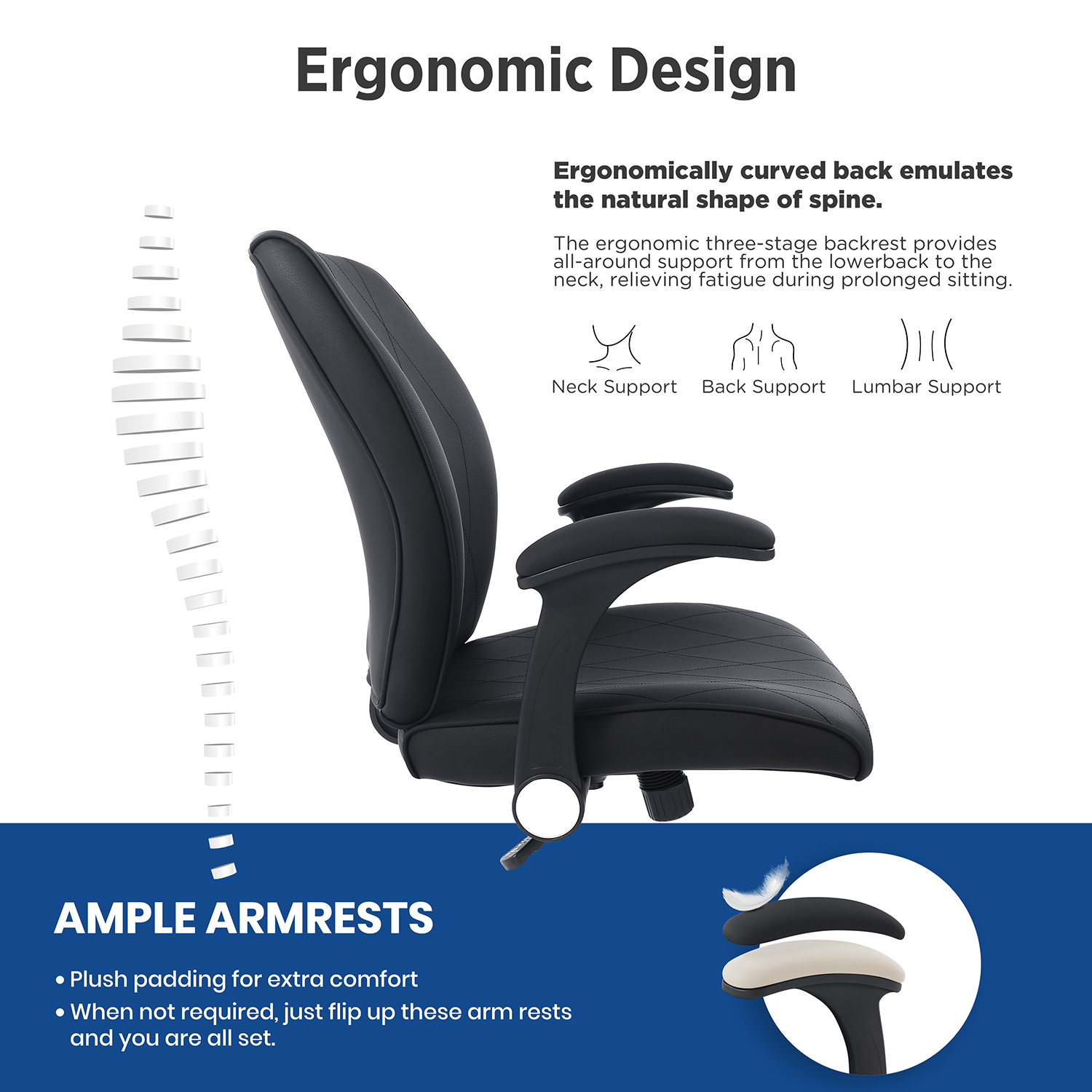 Ergonomic Design - Drafting Chair - Office Chair - Drafting Stool
