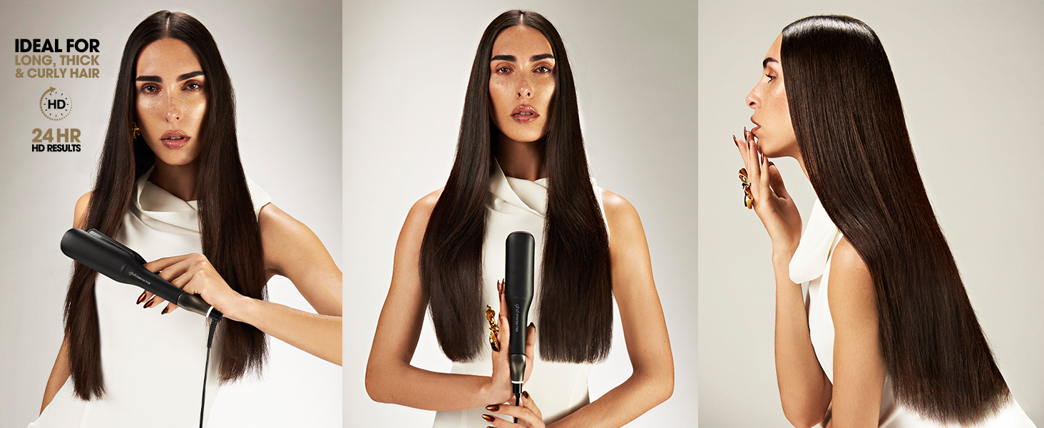 GHD S8M421 Chronos Max 2-inch Styler Professional Flat Iron Hair Straightener - White