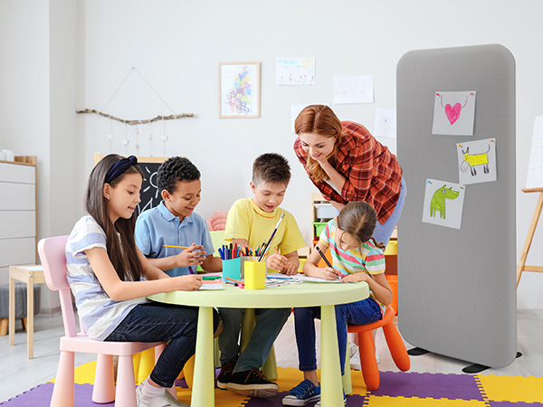 standing divider steel for classroom