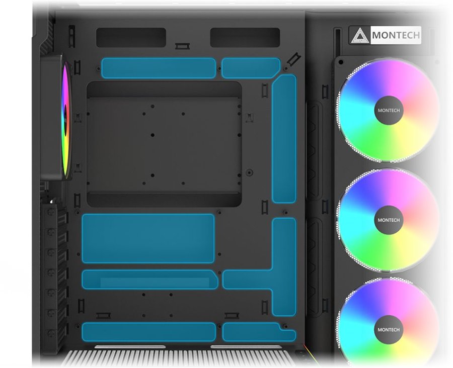 Montech TG3 Curve Black Black Computer Case