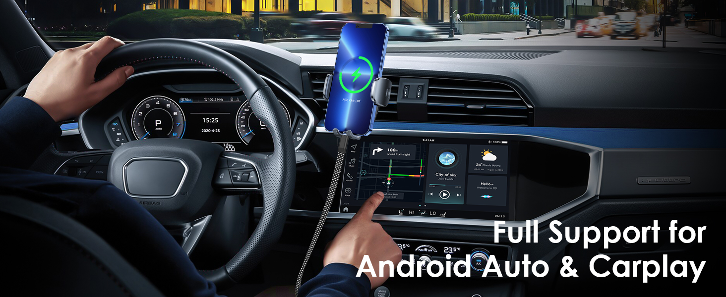 Full Support for Android Auto & Carplay