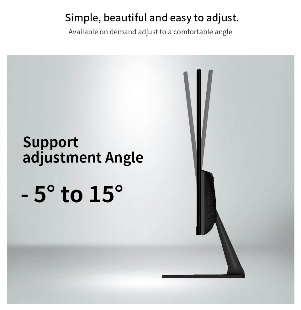22 inch 75hz monitor flat monitor