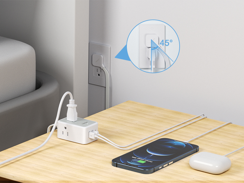 Easily fit in tight spots Re-use Hidden Sockets in Your Home