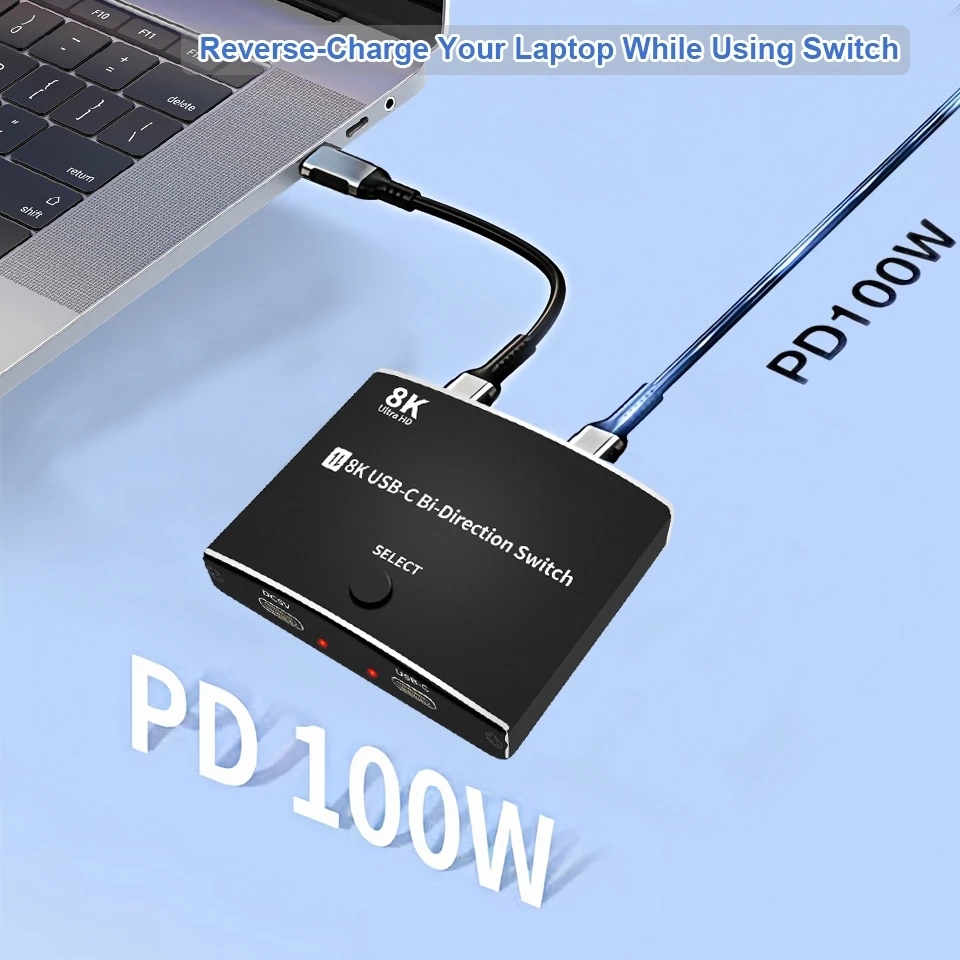 8K USB C Type C Bi-Direction Switch