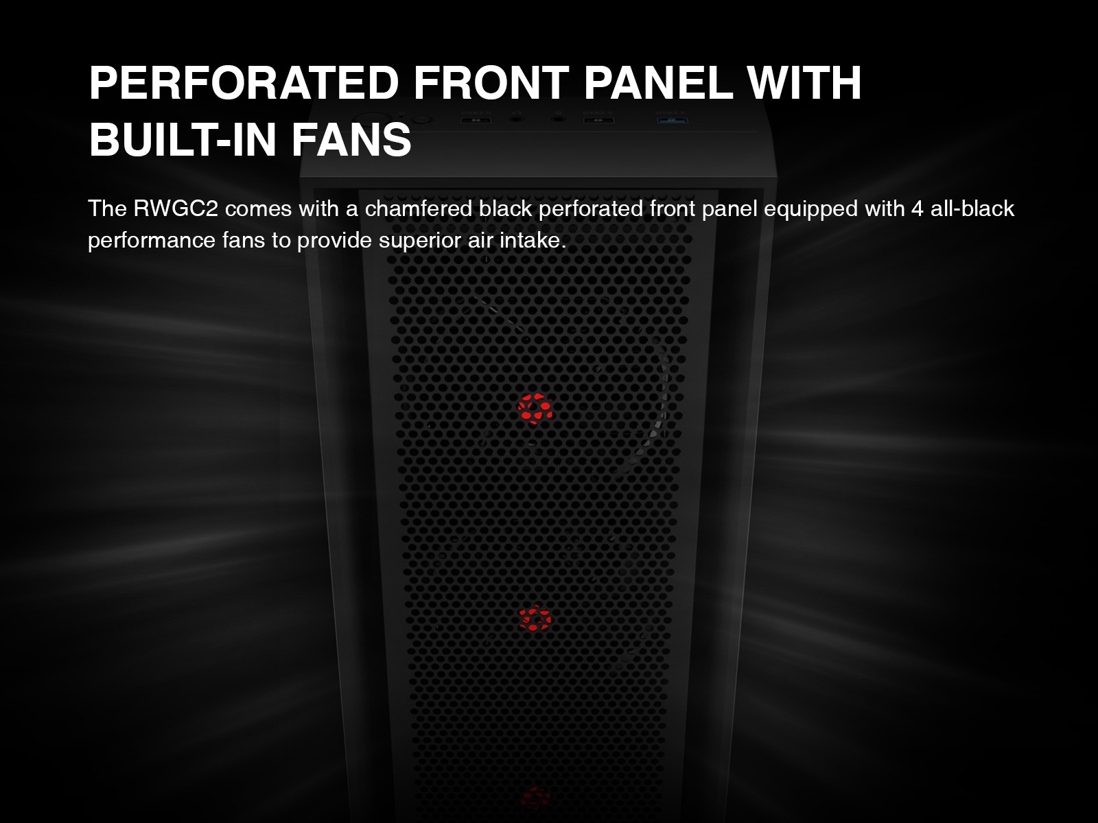 Rosewill RWGC2 ATX Mid Tower Gaming Computer PC Case
