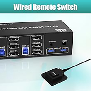 Wired remote control Support wired remote switching for easy cable management, you can switch direct