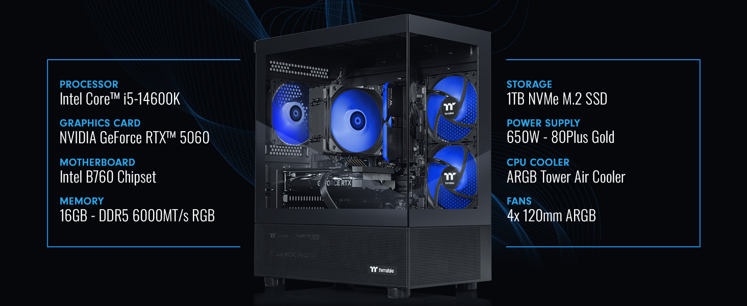 Thermaltake LCGS NE i1460-V170B Gaming Desktop