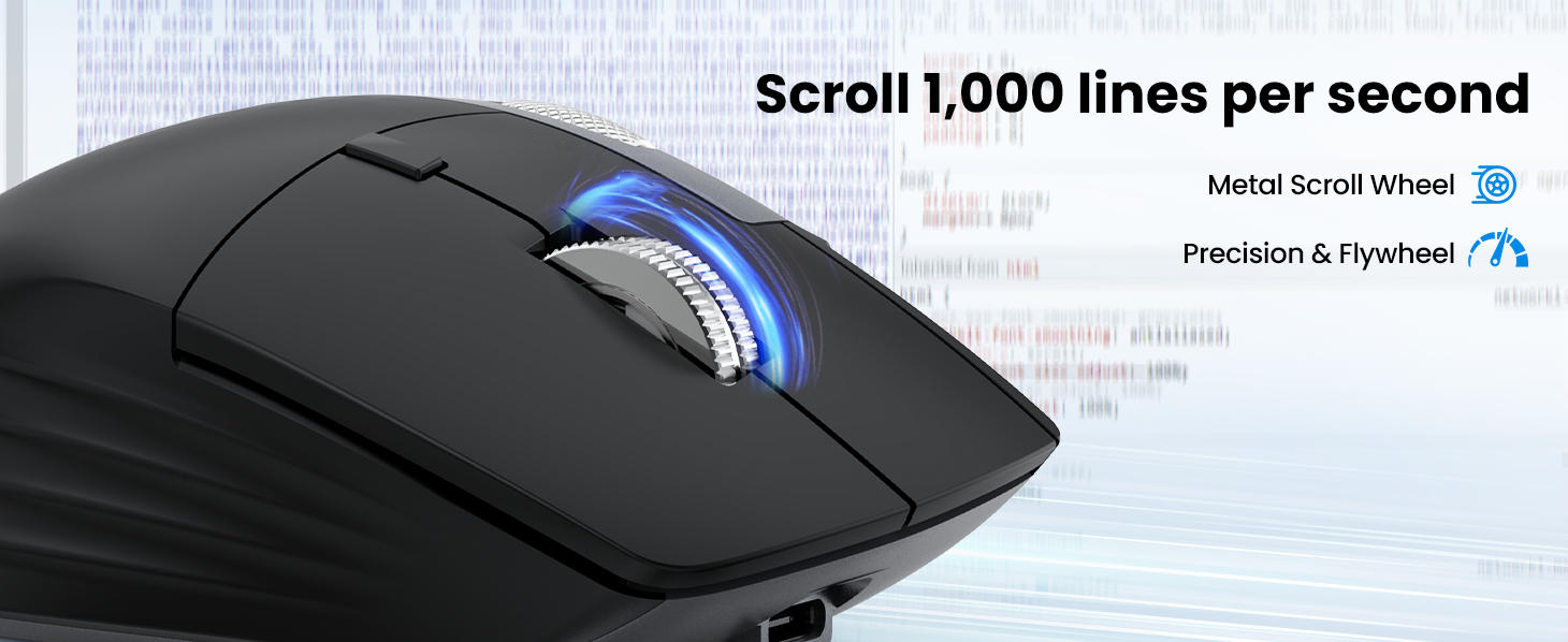Dual Bluetooth enables one-click fast switching between paired devices.Plug in the USB receiver at t