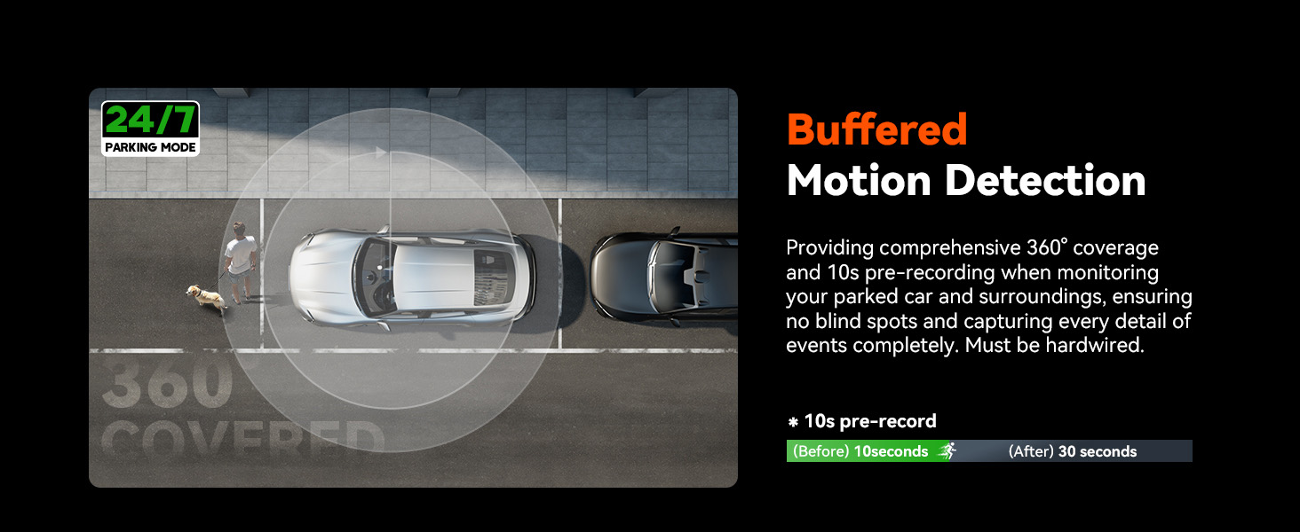 dash cam with motion detection