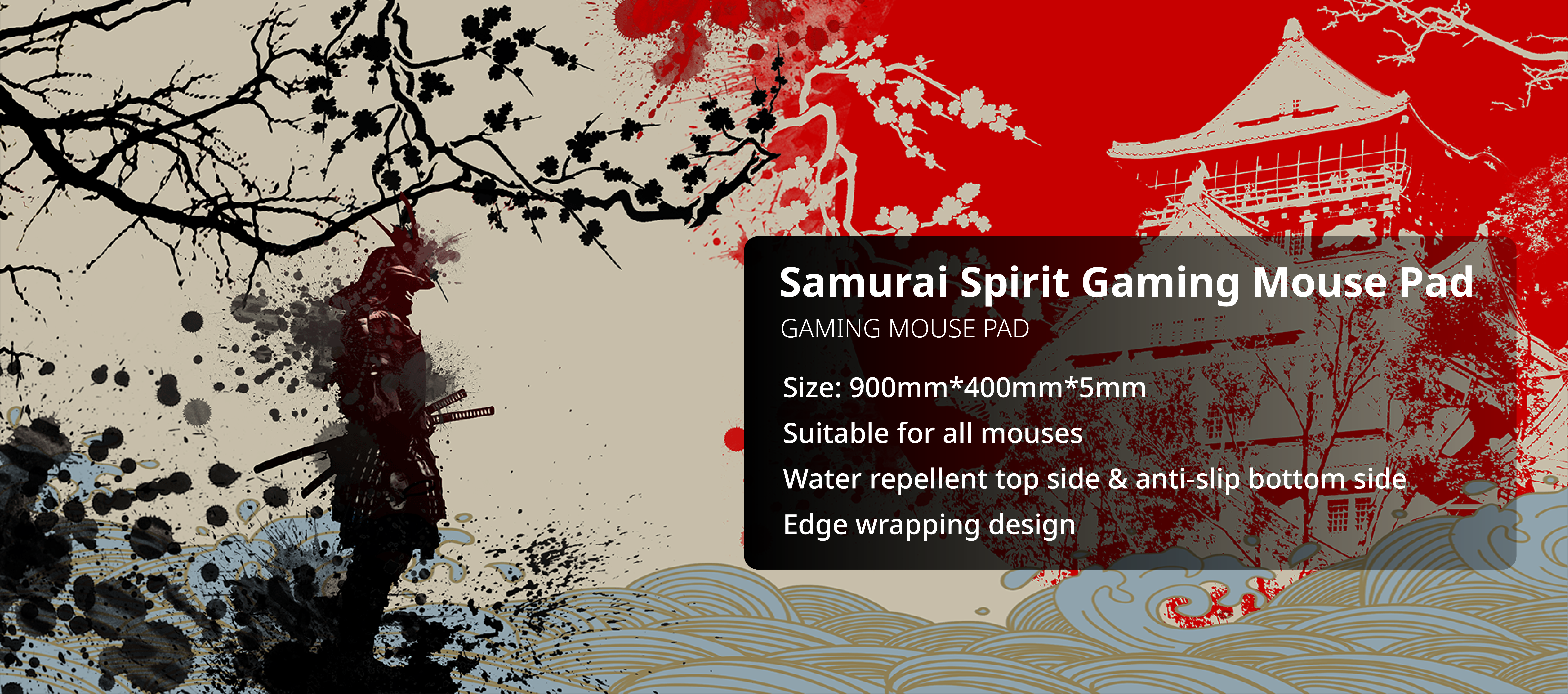 MONTECH Samurai Spirit Gaming Mouse Pad