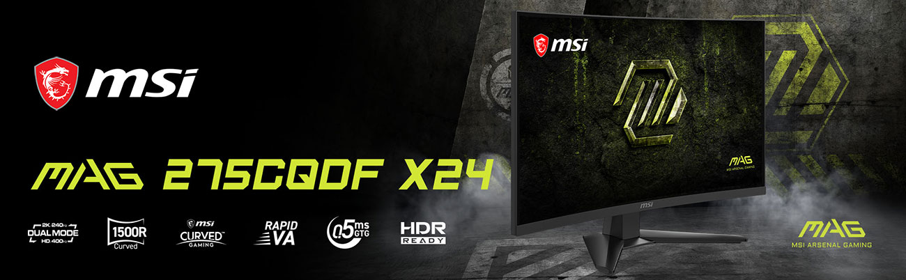 MSI MAG 275CQDF X24 Monitor