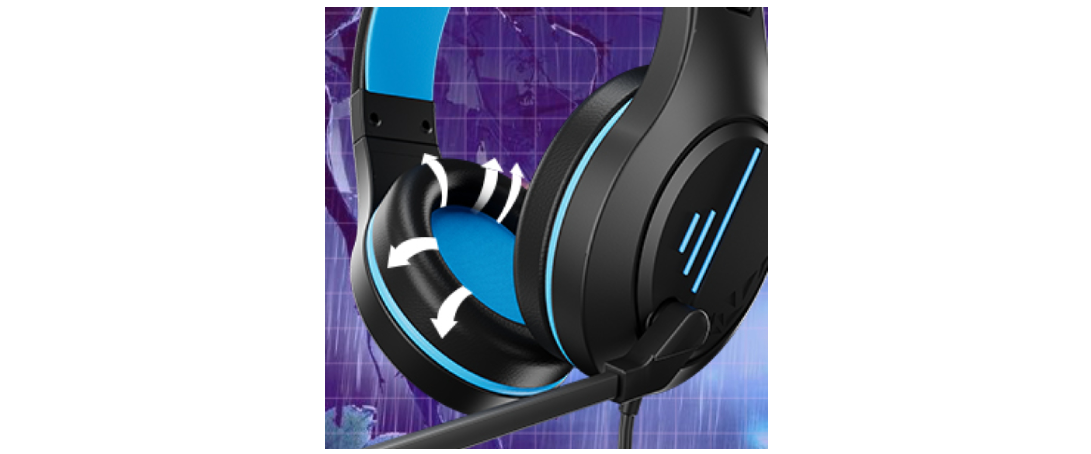 Anivia MH601X flexible swivel ear cushions