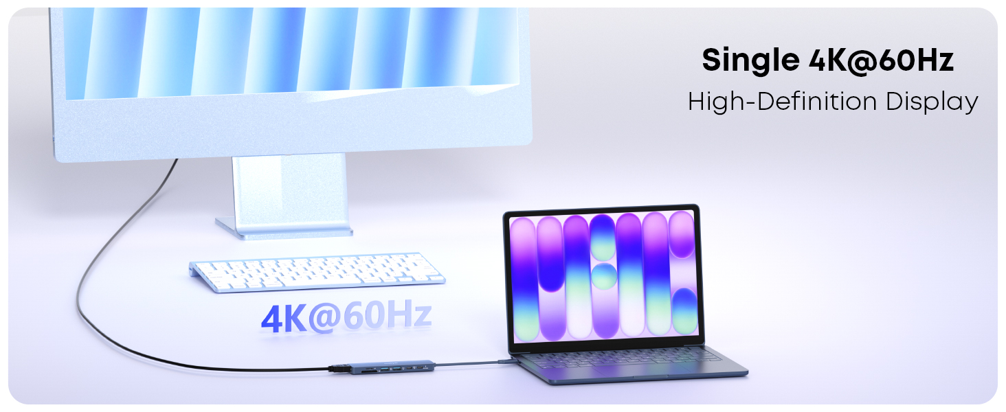 Single 4K@60Hz High-Definition Display