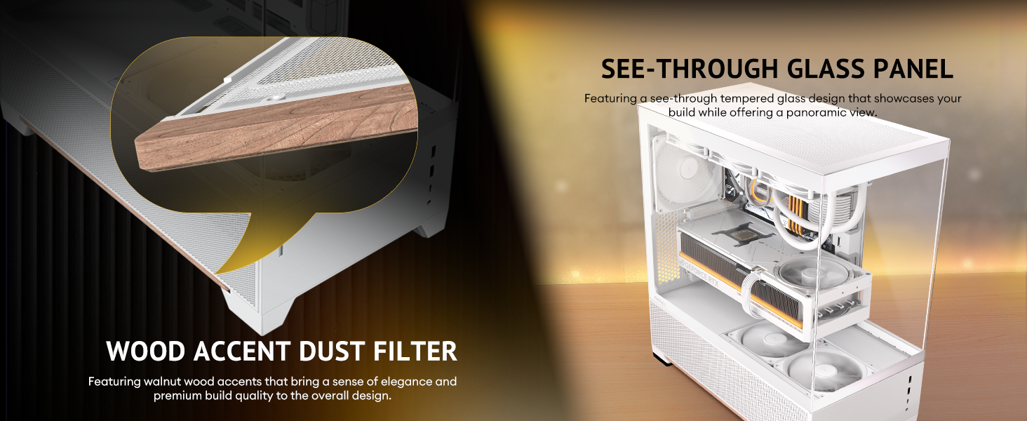 Antec C6 Wood White Mid-Tower Case