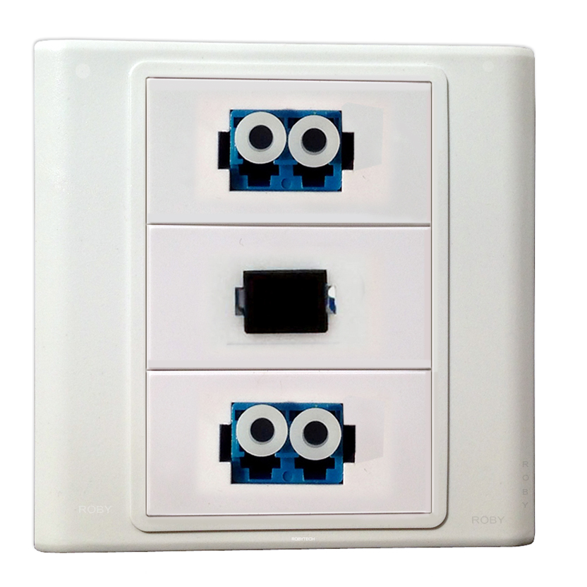 Fiber Optic Wall Plate  LC + SC