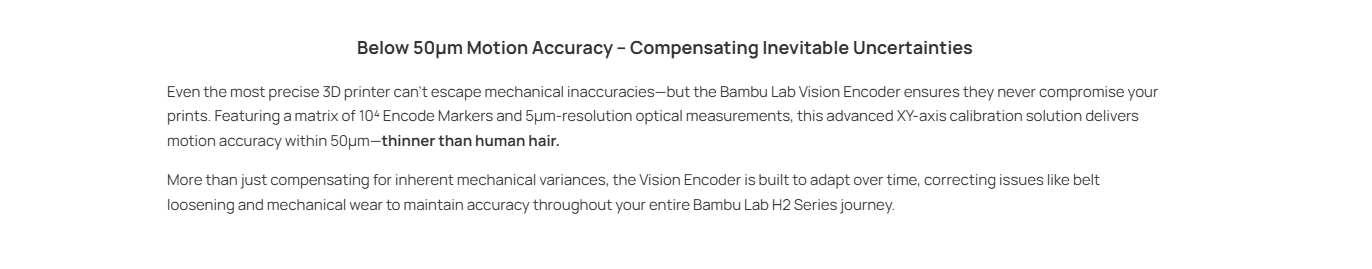 Below 50um Motion Accuracy - Compensating Inevitable Uncertainties