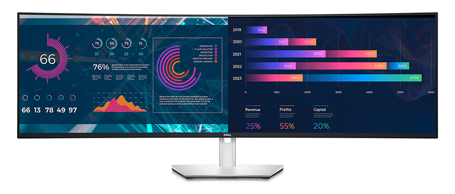 Dell U4924DW UltraSharp 49 Curved USB-C Hub Monitor