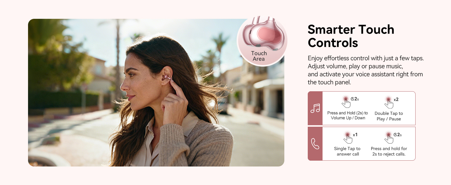 Kinglucky A8 Upgraded Clip-On Earbuds