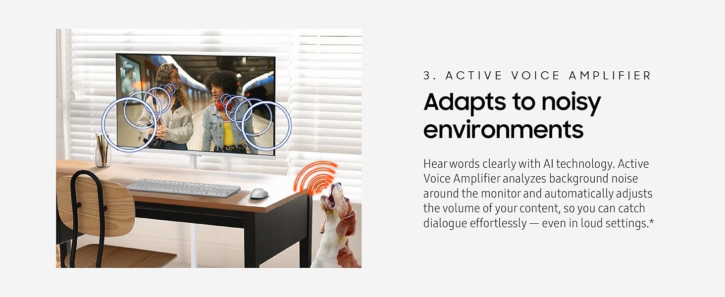 SAMSUNG Movingstyle M7 Smart Monitor with Adjustable Rolling Stand