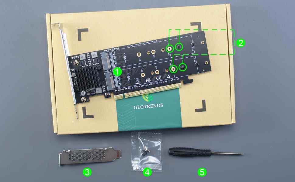 quad m.2 nvme adapter