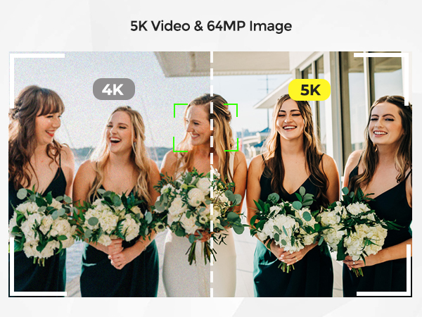5k digital camera 64mp photography