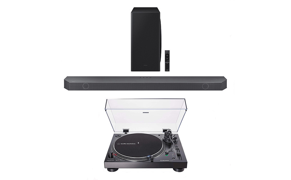 Samsung HWQ600B 3.1.2ch Soundbar with Dolby Audio with an Audio