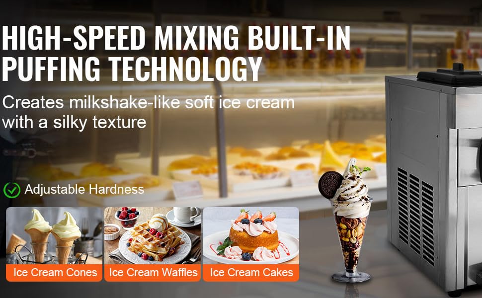SIHAO Commercial Soft Ice Cream Machine