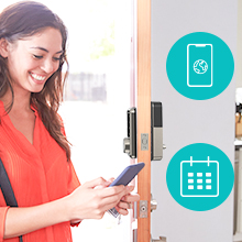 Share Access Remotely   hornbill smart lock allows you to grant access to airbnb guests, dog walkers