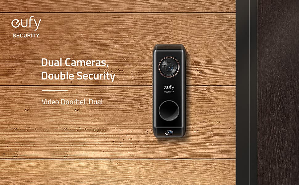 eufy Security Video Doorbell (Wired) S330 with Chime, Dual Cam, Delivery  Guard, Security Camera, 2K with HDR, No Monthly Fee, 16-24V, 30VA, homebase