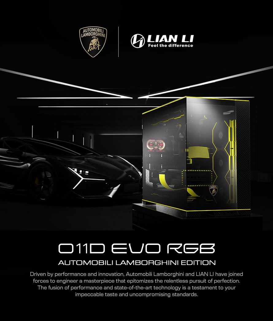 LIAN LI, PC case, case, O11DERGBL, O11, RGBL, Lamborghini, lambo