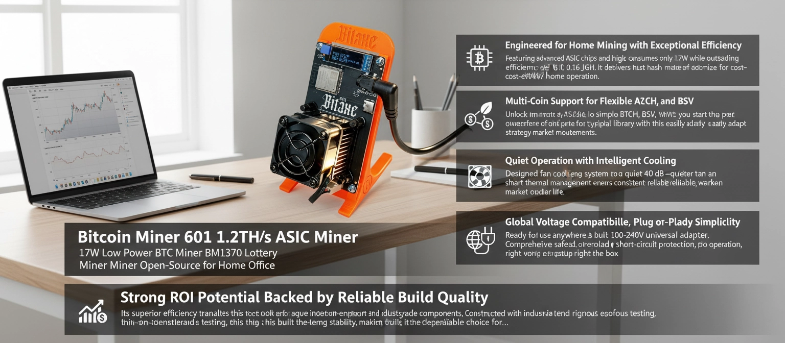Solo BTC Mining Machine, BM1370 ASIC Chip
