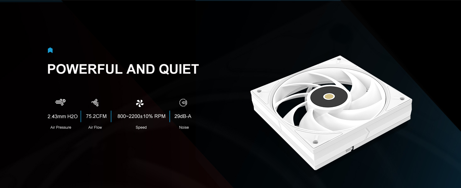 SAMA A60W Dual-Tower CPU Air Cooler White