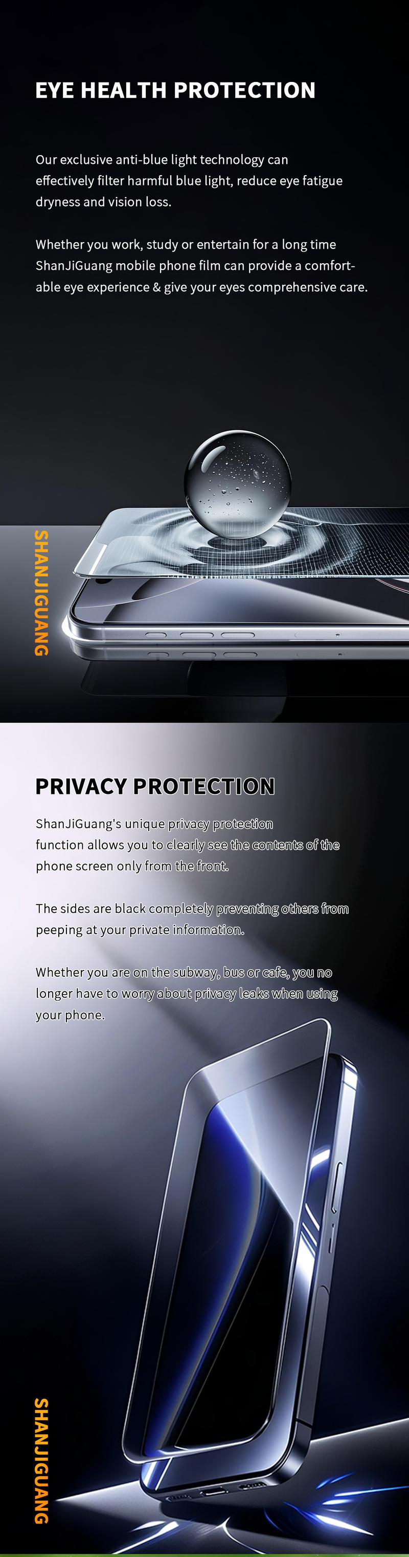 Anti-peep film can protect your privacy and allow you to use your mobile phone with peace of mind in