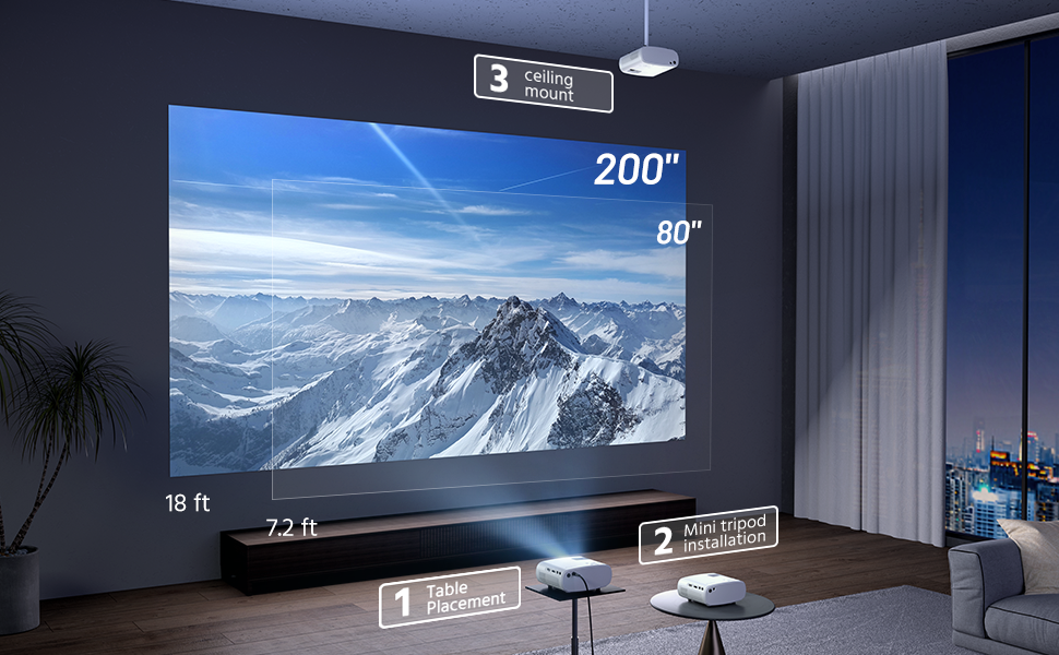 Mini projecteur Elephas 2023 - HD 1080P, 8000L avec trépied et sac (Vendeur  tiers) –