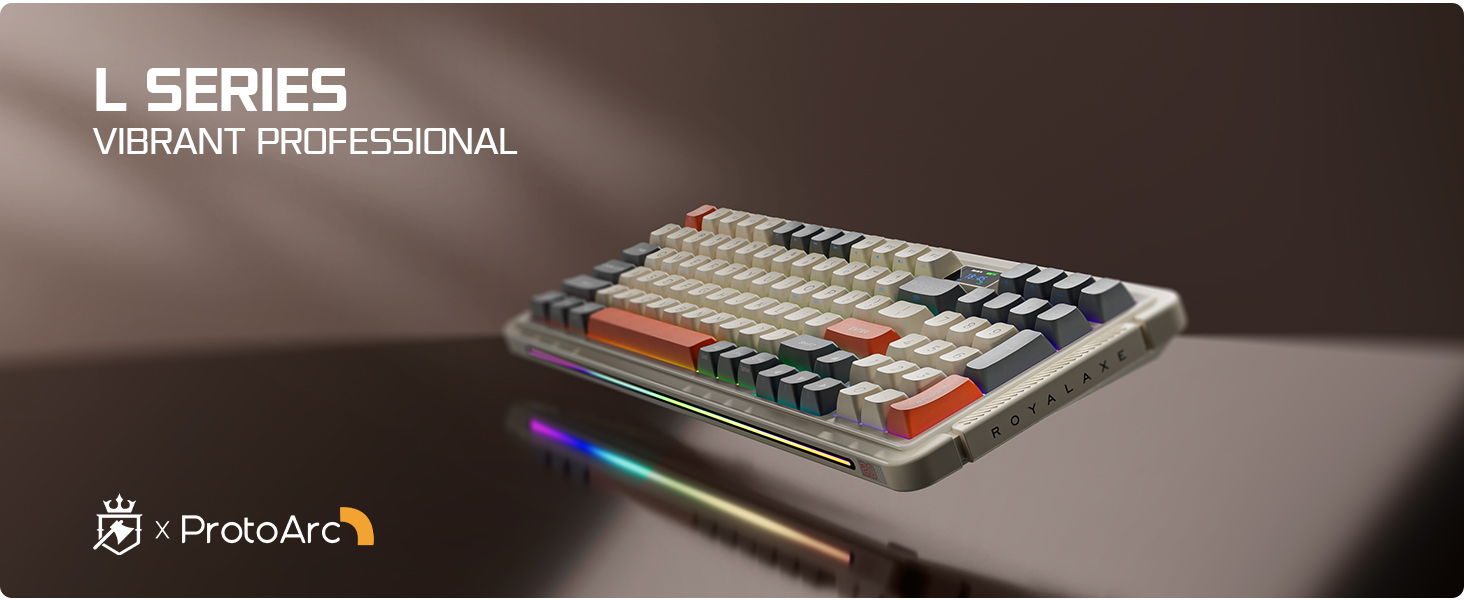 ProtoArc X RoyalAxe L98 Mechanical Keyboard with 1.14 TFT ProtoArc X RoyalAxe L98 Mechanical Keyboard with 1.14 TFT