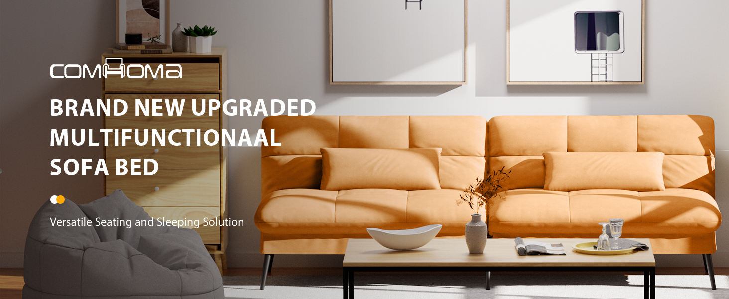 COMHOMA BRAND NEW UPGRADED MULTIFUNCTIONAL SOFA BED
